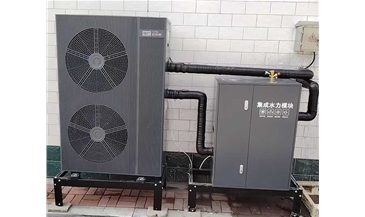 太原晋源区姚村住宅10匹家用供暖机安装完毕